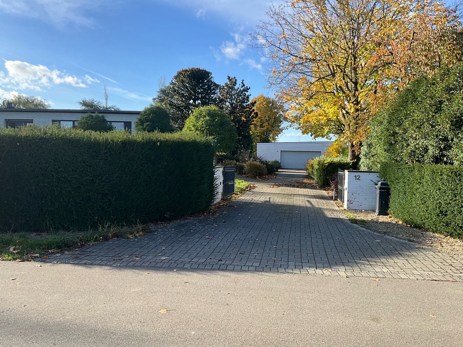 Urban Oasis main entrance driveway in Maaseik